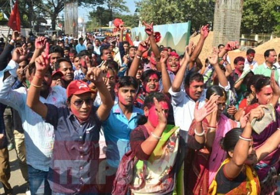 CPI-M organized massive rally, flexes muscle after by-poll win